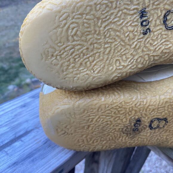 VTG Sorel Chugalug Leather Boots Size 8 Canada White Winter Wool Lined Women’s - Picture 4 of 10